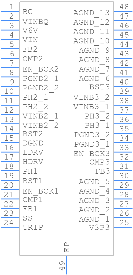 TPS65232A2DCA - Texas Instruments - PCB symbol
