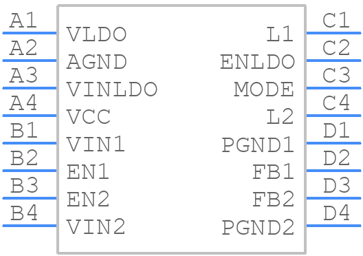 TPS657051YZHT - Texas Instruments - PCB symbol