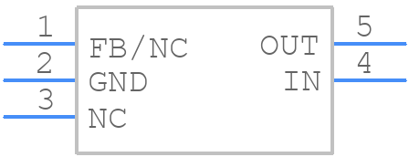 TPS71401DCKT - Texas Instruments - PCB symbol