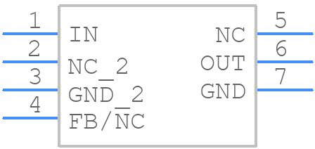 TPS71401DRVT - Texas Instruments - PCB symbol