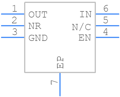 TPS73430DRVR - Texas Instruments - PCB symbol