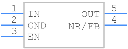 TPS73616DBVT - Texas Instruments - PCB symbol