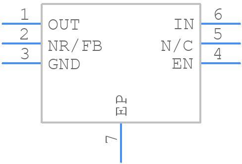 TPS73701DRVR - Texas Instruments - PCB symbol