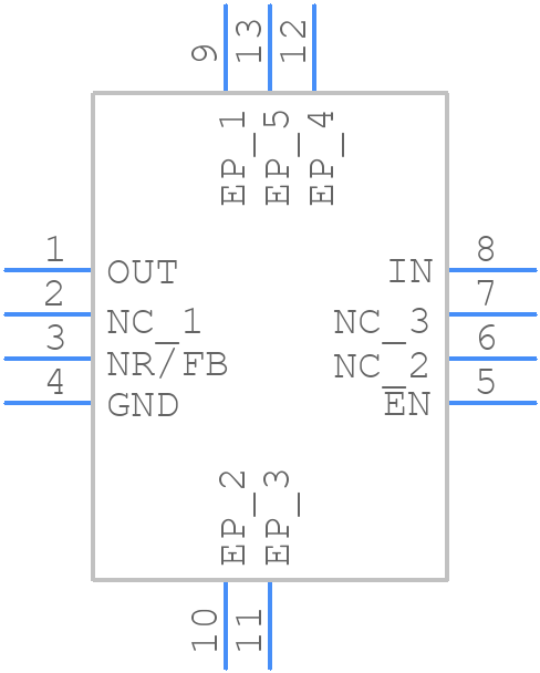TPS73719QDRBRQ1 - Texas Instruments - PCB symbol