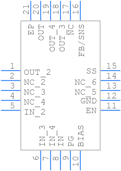 TPS74201RGWR - Texas Instruments - PCB symbol