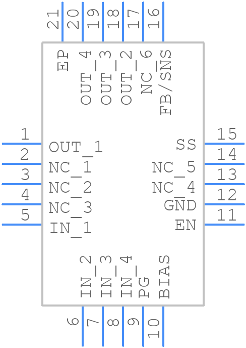 TPS74301RGWT - Texas Instruments - PCB symbol