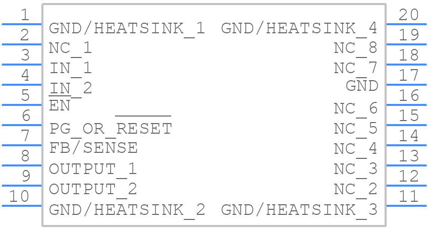 TPS75133QPWP - Texas Instruments - PCB symbol