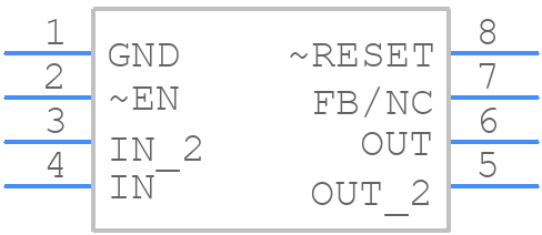 TPS76718QD - Texas Instruments - PCB symbol