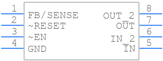 TPS77101QDGKRG4Q1 - Texas Instruments - PCB symbol