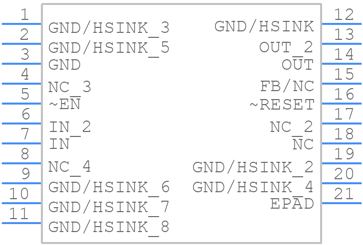 TPS77501MPWPREPG4 - Texas Instruments - PCB symbol