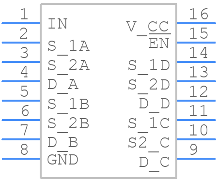 TS5V330CDR - Texas Instruments - PCB symbol
