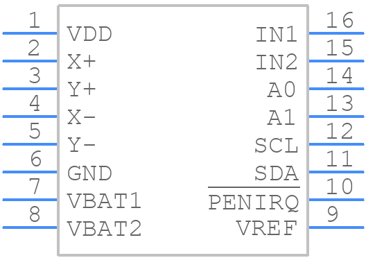 TSC2003IPWRQ1 - Texas Instruments - PCB symbol