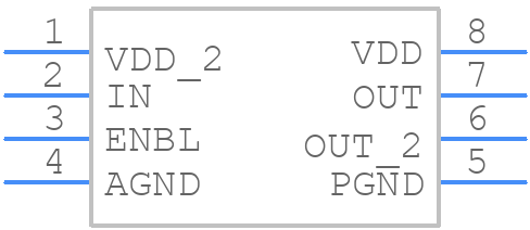 UCC27321QDRQ1 - Texas Instruments - PCB symbol