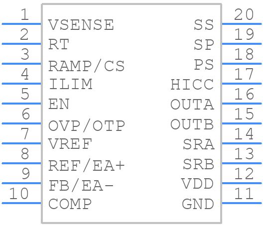UCC28250PWR - Texas Instruments - PCB symbol