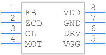 UCC28610DR - Texas Instruments - PCB symbol