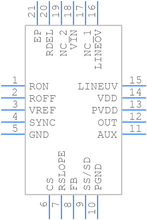 UCC2897ARGPT - Texas Instruments - PCB symbol