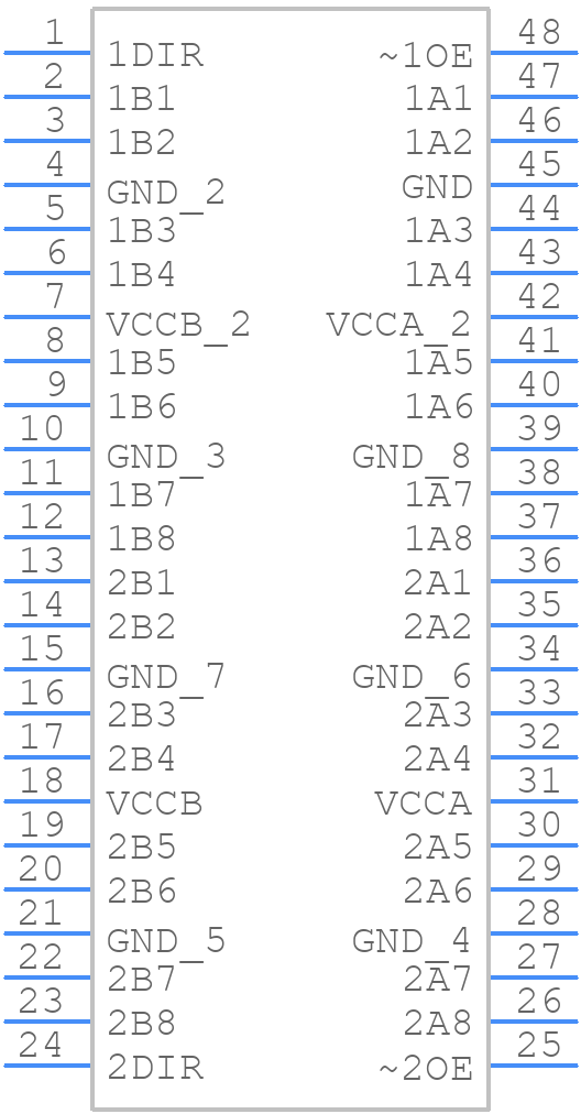 V62/09605-01YE - Texas Instruments - PCB symbol