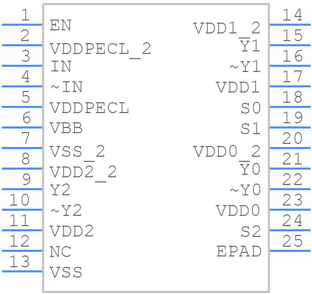 V62/09619-01XE - Texas Instruments - PCB symbol