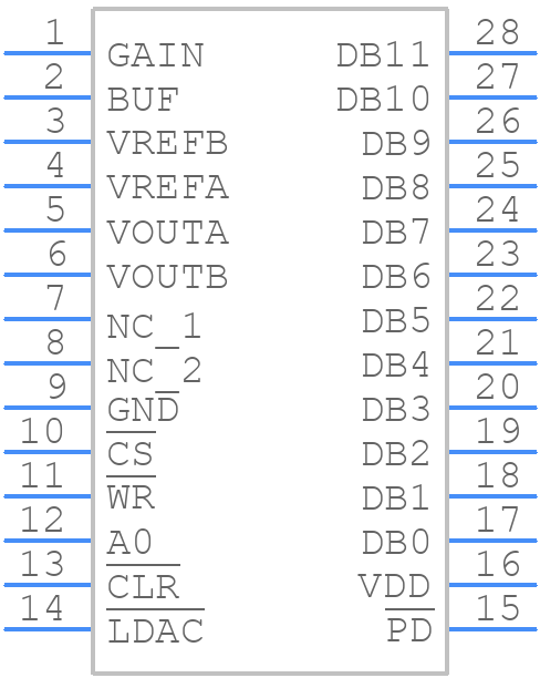 AD5342BRUZ-REEL7 - Analog Devices - PCB symbol
