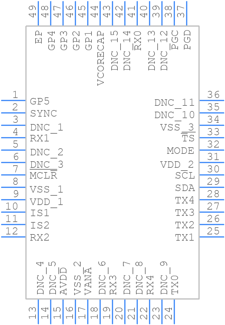 MGC3140-E/MV - Microchip - PCB symbol