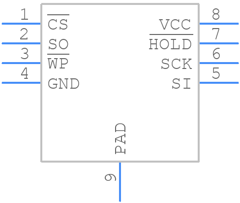 AT25SF041-MAHD-T - Adesto Technologies - PCB symbol