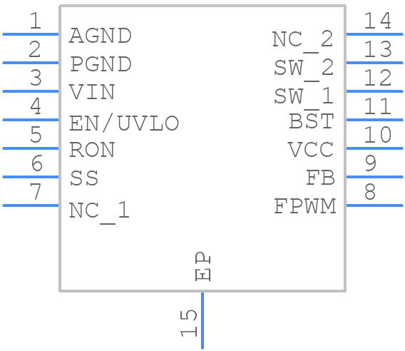 LM5161PWPT - Texas Instruments - PCB symbol