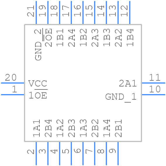 CBT3244ABQ,115 - Nexperia - PCB symbol