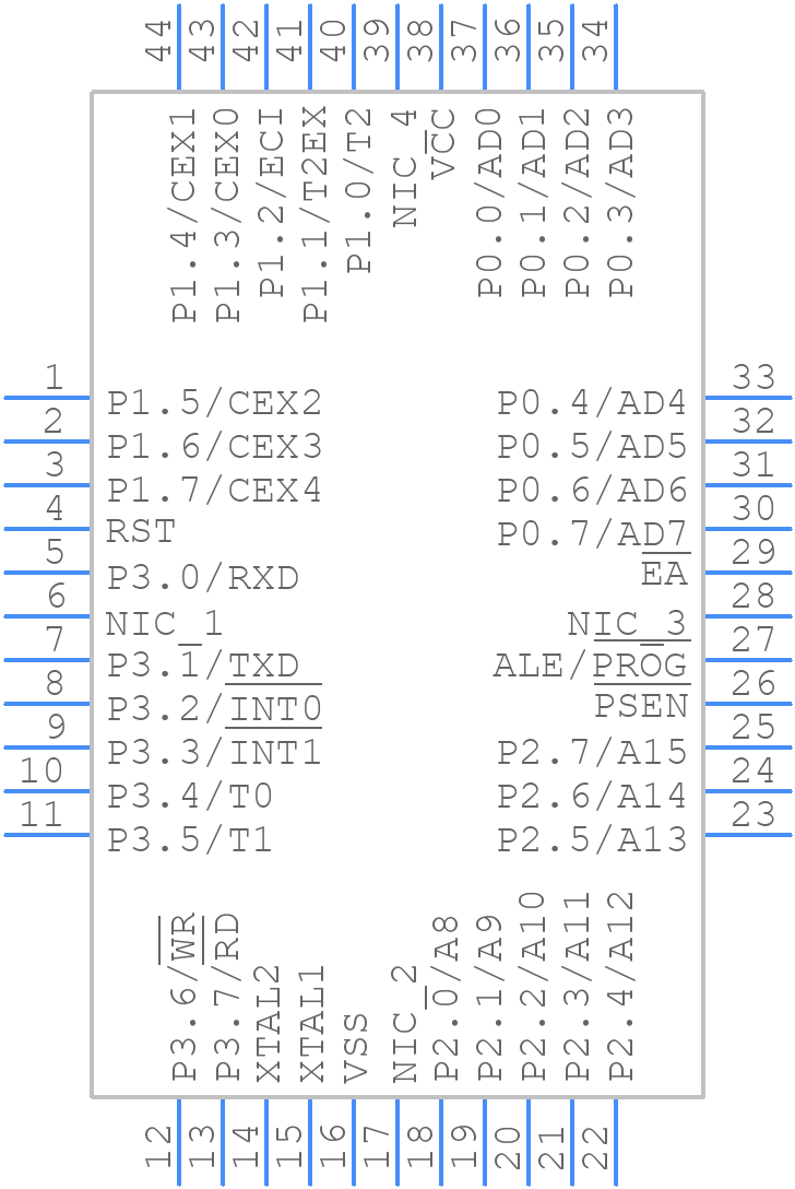 AT80C51RD2-RLRUM - Microchip - PCB symbol