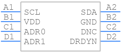 HDC1010YPAT - Texas Instruments - PCB symbol