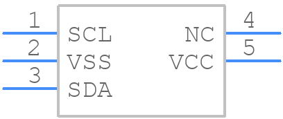 24LC00T/OT - Microchip - PCB symbol