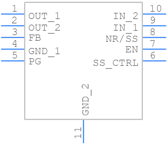 TPS7A9101DSKR - Texas Instruments - PCB symbol
