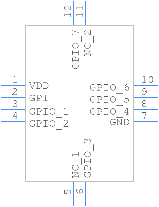 SLG46110VTR - Renesas Electronics - PCB symbol