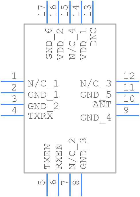 RFX2401C - Skyworks - PCB symbol
