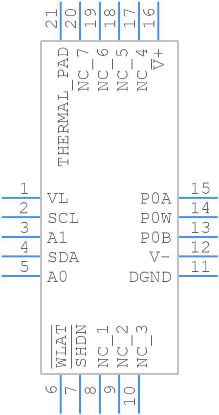 MCP45HV51-502E/MQ - Microchip - PCB symbol