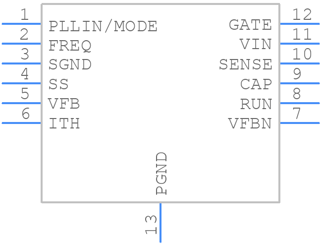 LTC3863IDE#PBF - Analog Devices - PCB symbol
