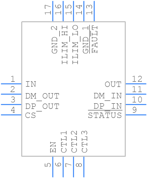 TPS2549RTER - Texas Instruments - PCB symbol