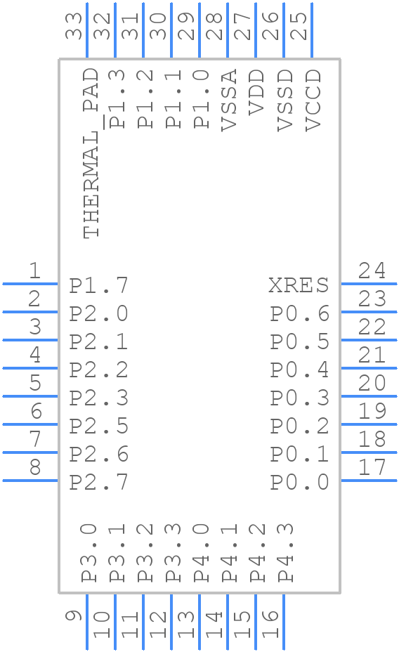 CY8C4045LQI-S412T - Infineon - PCB symbol