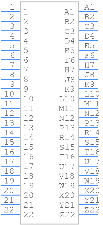 EBM22DRXH - Sullins - PCB symbol