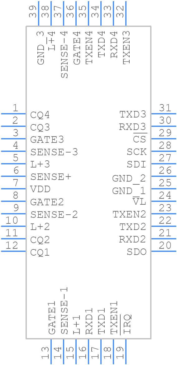 LTC2874IUHF#PBF - Analog Devices - PCB symbol