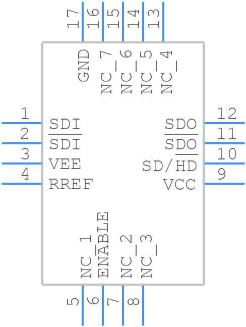 LMH0302SQX/NOPB - Texas Instruments - PCB symbol