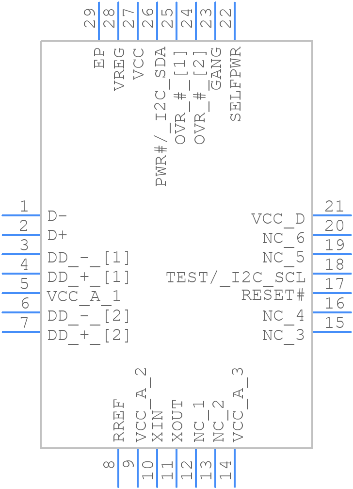 CY7C65634-28LTXCT - Infineon - PCB symbol