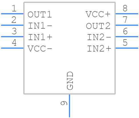 LM393QT - STMicroelectronics - PCB symbol