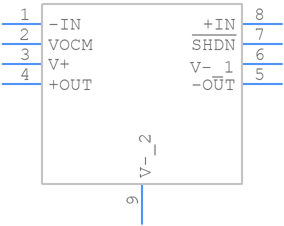 LTC6363IDCB#TRPBF - Analog Devices - PCB symbol