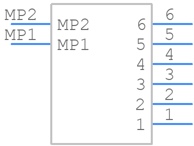 2-1445100-6 - TE Connectivity - PCB symbol