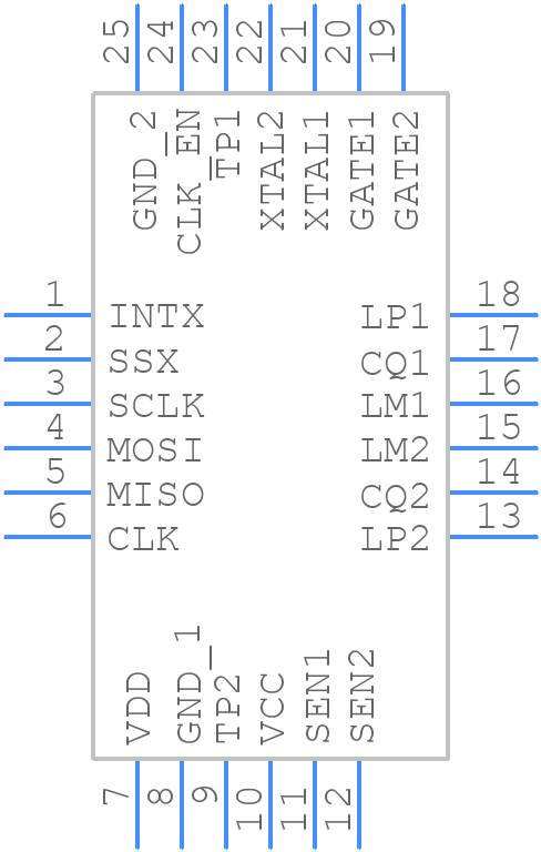 CCE4510_QFN24 - Creative Chips - PCB symbol