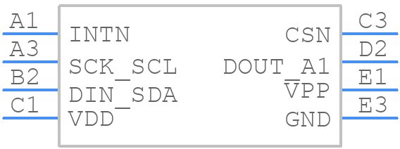 MC3672 - mCube - PCB symbol