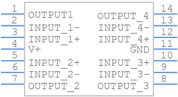 LM2902MX - ROHM Semiconductor - PCB symbol