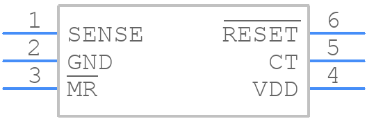 TPS389030DSET - Texas Instruments - PCB symbol
