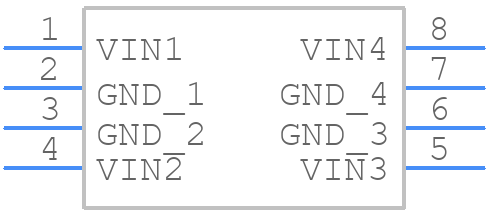 MAX30034CUA+ - Analog Devices - PCB symbol