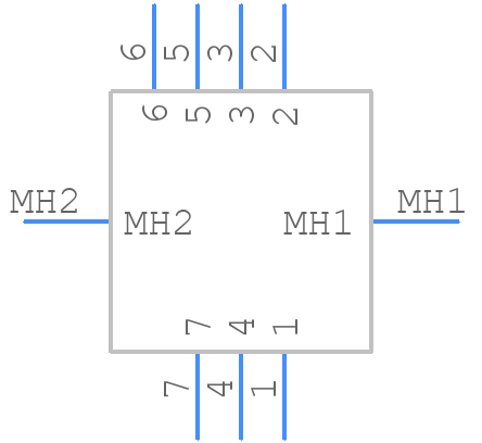 0678008005 - Molex - PCB symbol